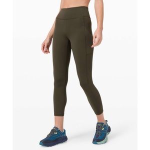 Lululemon Invigorate High-Rise Tight Dark Olive 25”